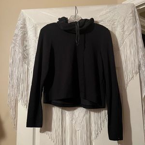 UNDER ARMOUR BLACK TURTLENECK HOODIE